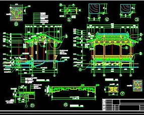 蘇杭風格園林古建筑水榭施工圖紙免費下載指南